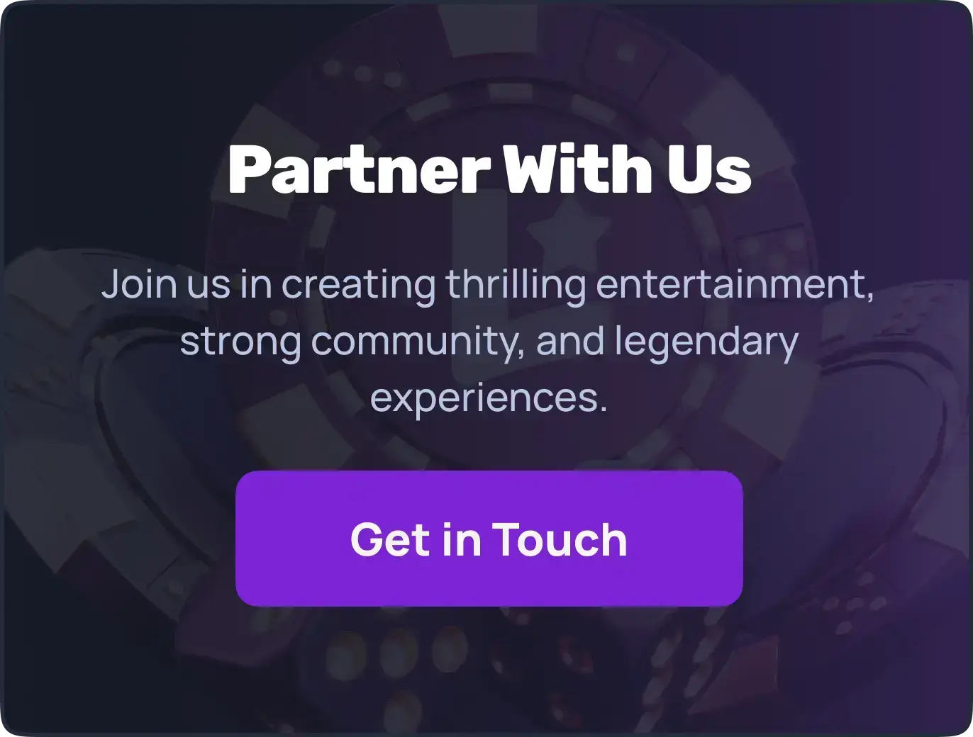 Partner with us